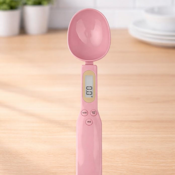cuillère a balance digitale rose