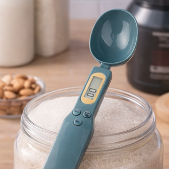 cuillère balance digitale verte foncée