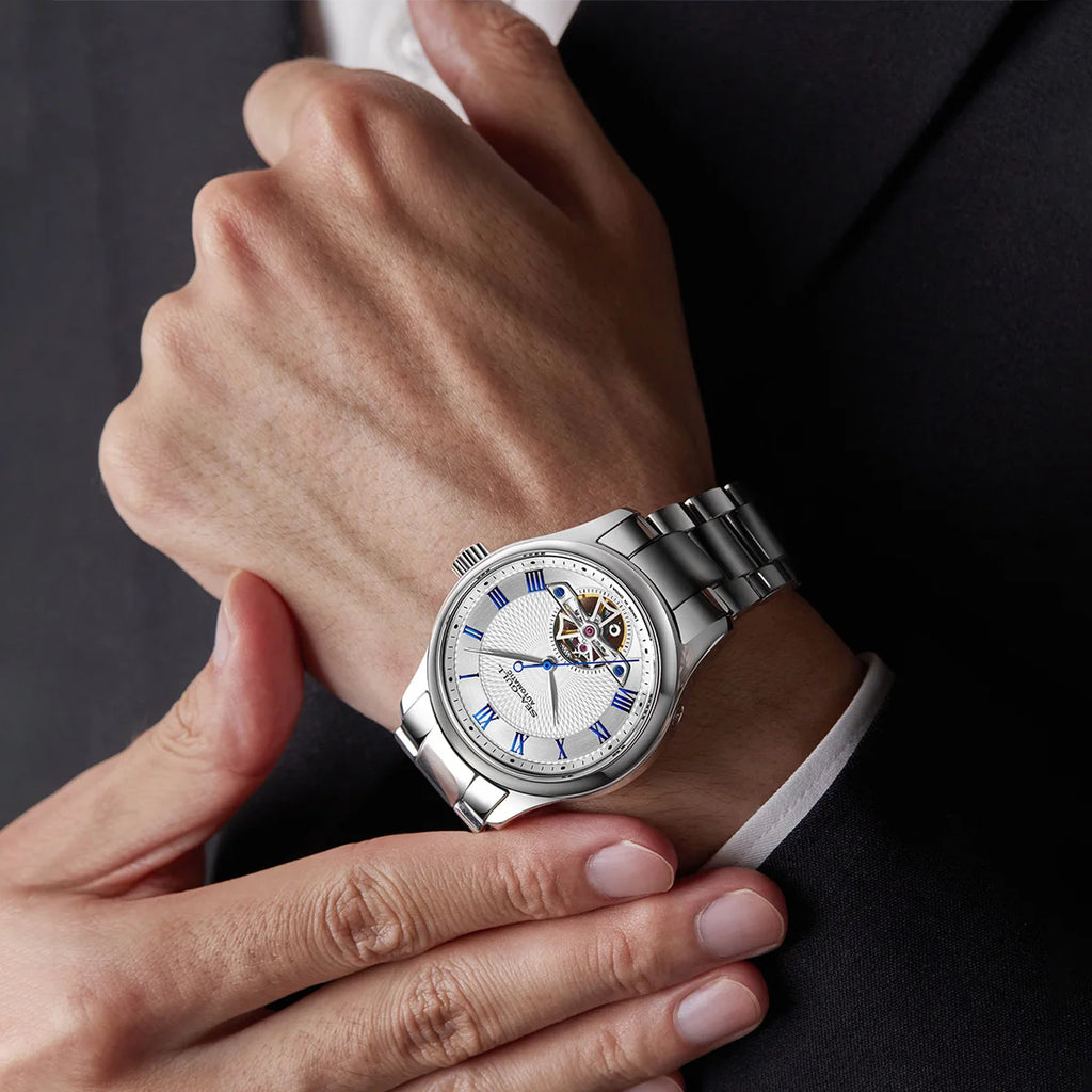 Montre Mécanique Homme Seagull Flywheel 39mm – Automatique, Étanche 50m, Style Business