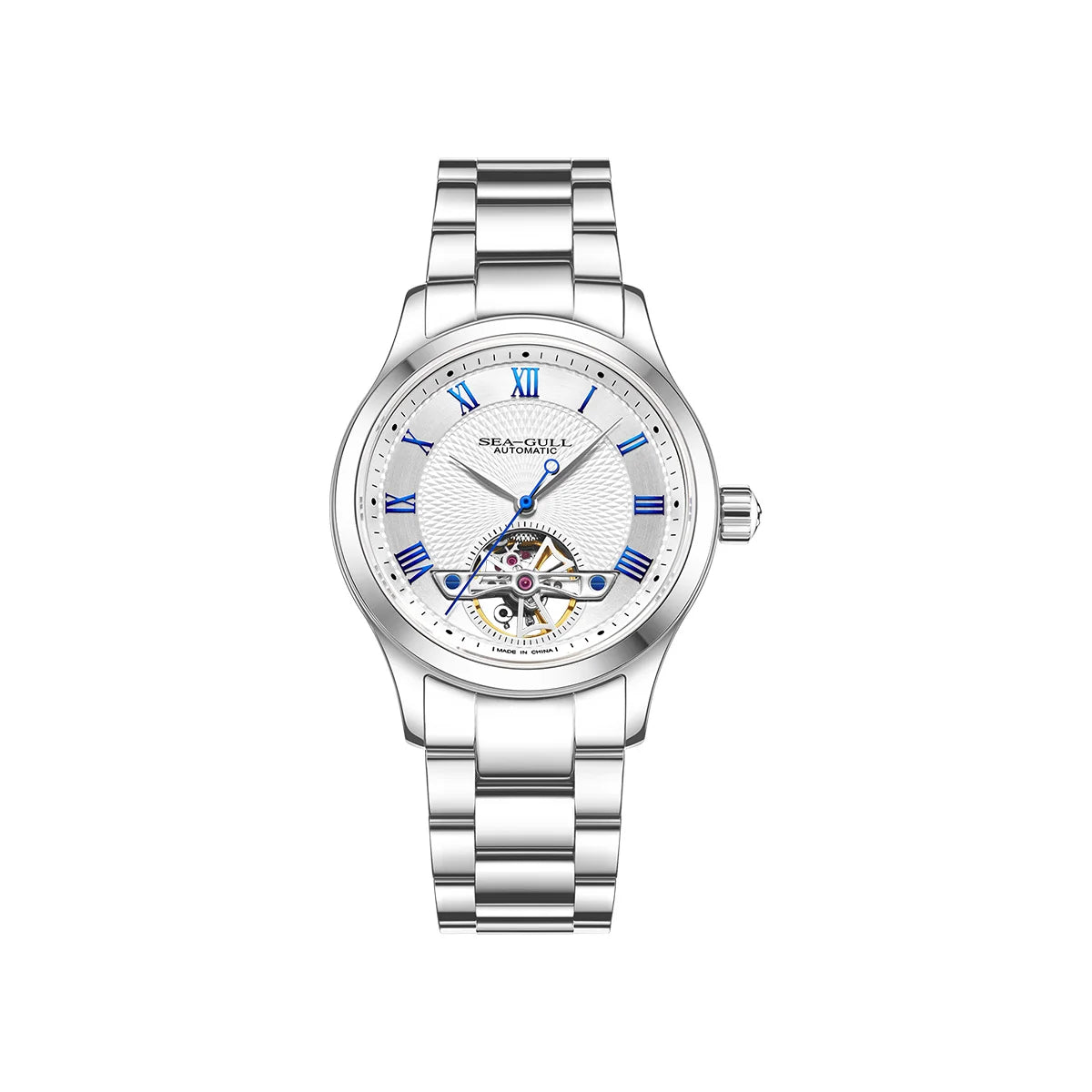 Montre Mécanique Homme Seagull Flywheel 39mm – Automatique, Étanche 50m, Style Business
