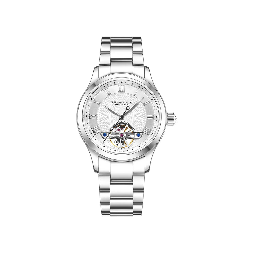 Montre Mécanique Homme Seagull Flywheel 39mm – Automatique, Étanche 50m, Style Business