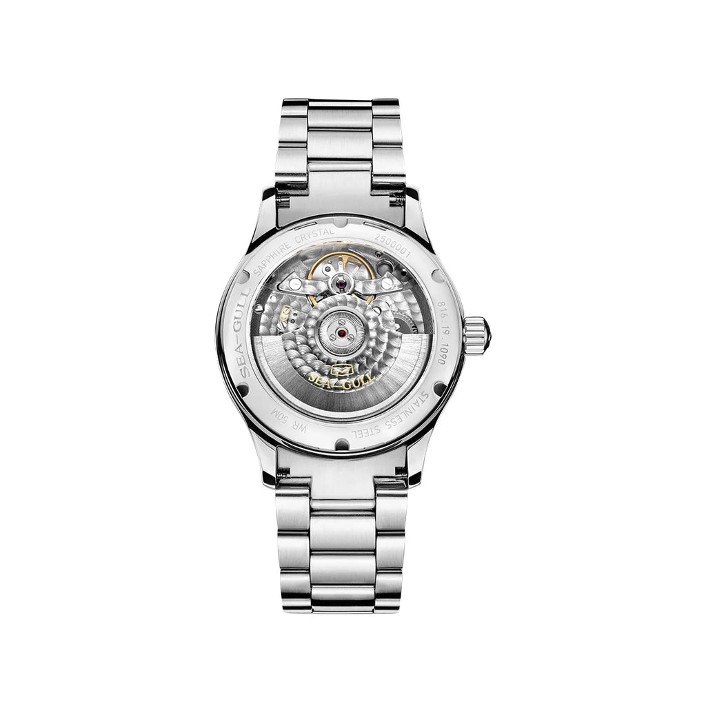 Montre Mécanique Homme Seagull Flywheel 39mm – Automatique, Étanche 50m, Style Business