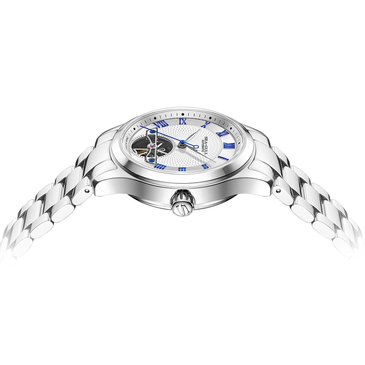 Montre Mécanique Homme Seagull Flywheel 39mm – Automatique, Étanche 50m, Style Business