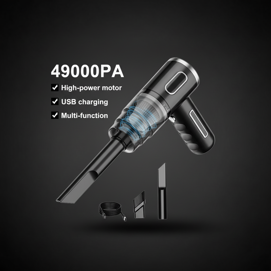 Aspirador de carro portátil sem fio, sem fio, portátil, automático, uso duplo, mini, eletrodoméstico